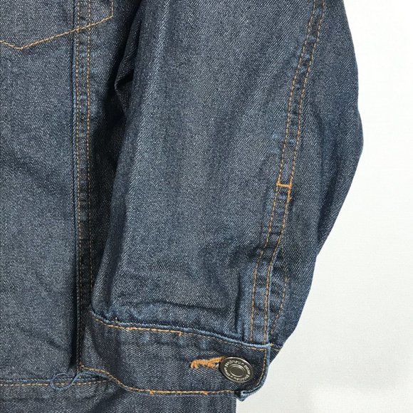 Newport News Jeanology Collection Girl's 10 Blue Button Up Denim Jean Jacket - Picture 10 of 12